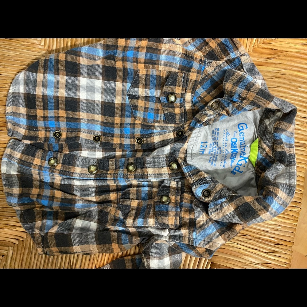 Oshkosh 12 months flannel